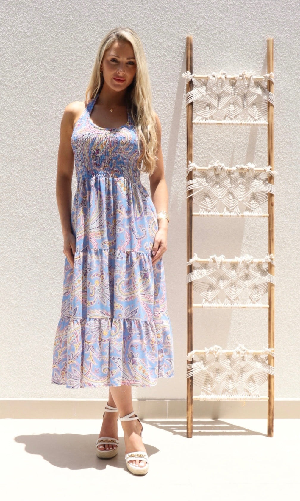 Luna Elasticated Halter Dress