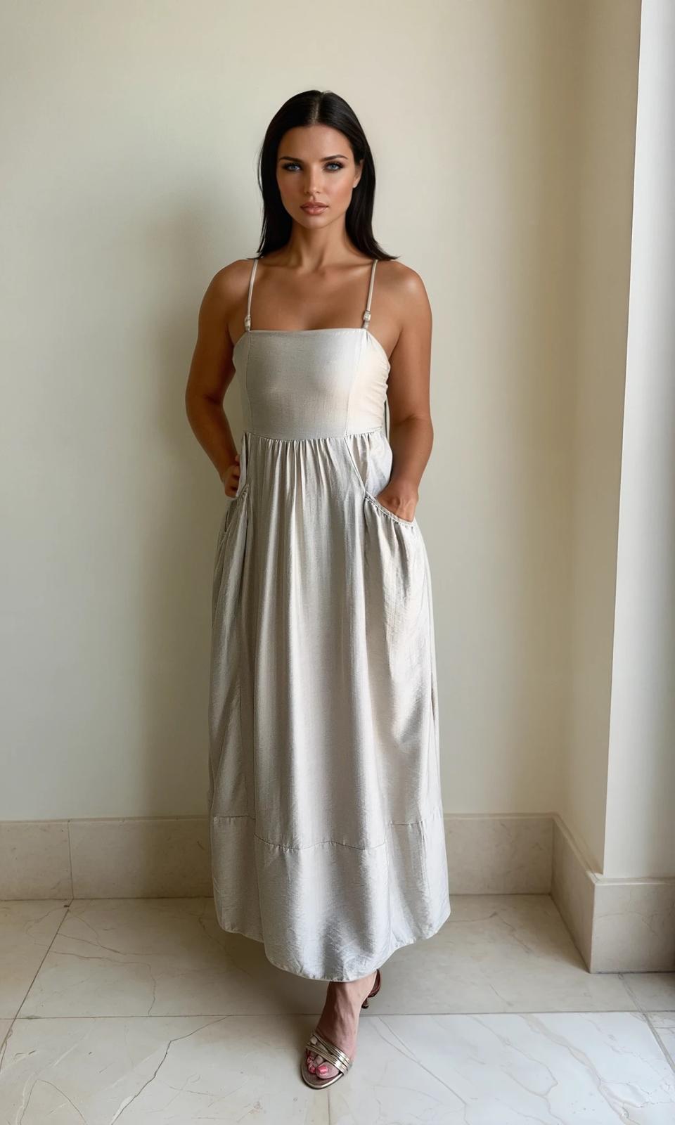 Tammy Boho Pocket Dress - White