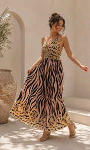 Saskia Halter Dress - Blush