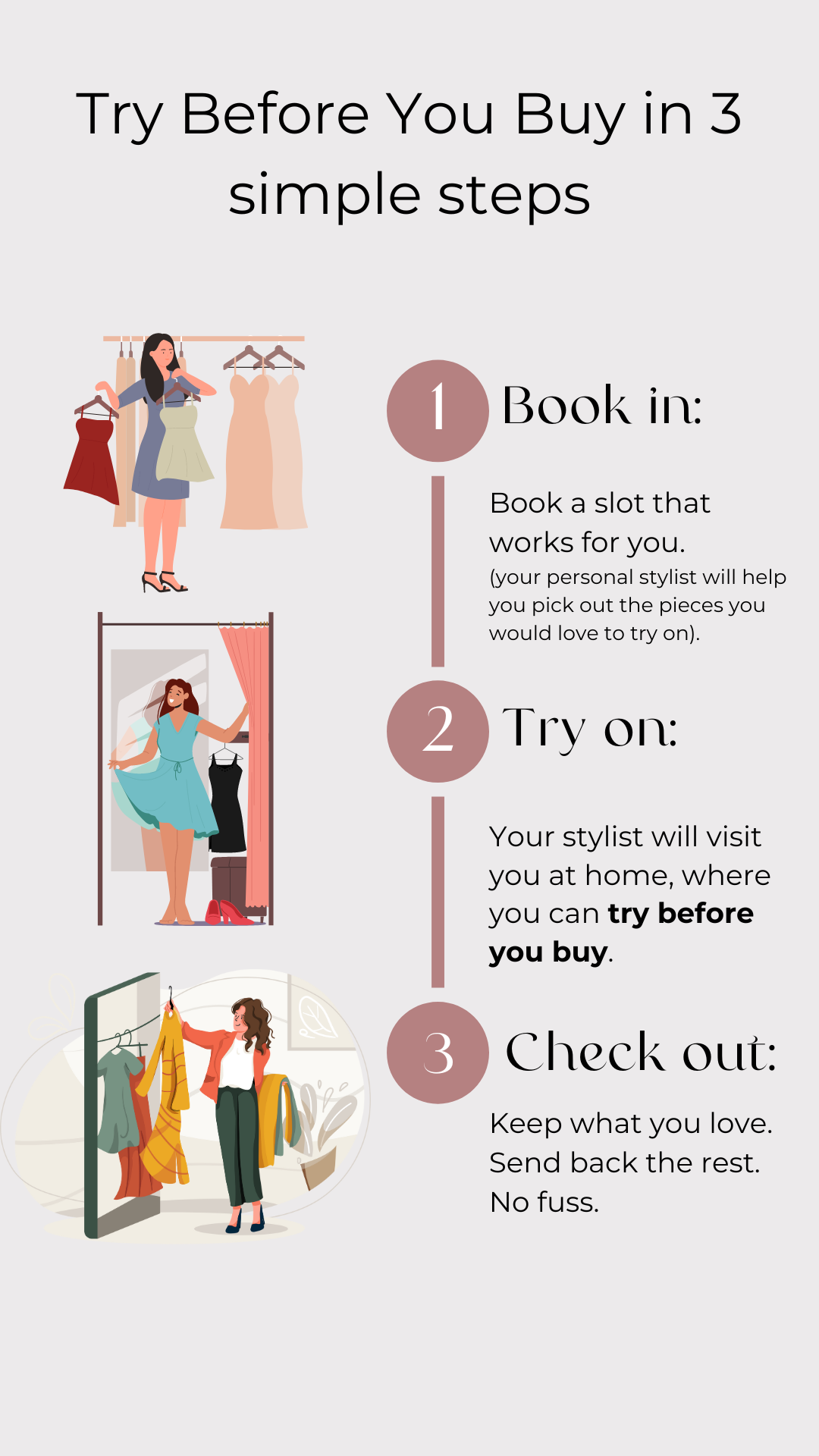 Female model wearing Personal Shopping Experience- showcasing the latest ladies fashion with free delivery 
