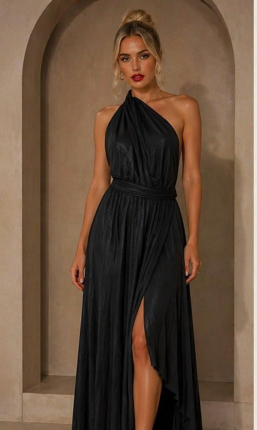 Whitney Infinity Maxi Dress - Black