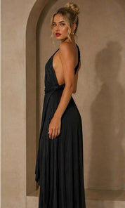 Whitney Infinity Maxi Dress - Black