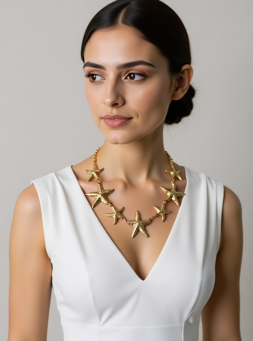 Alana gold star fish necklace